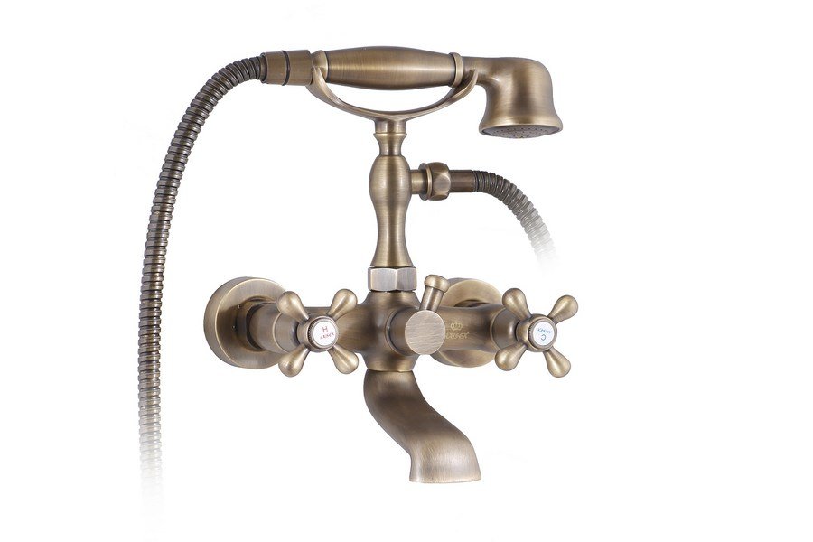 Смеситель для ванны KAISER Carlson Style арт.44223-2 Antique