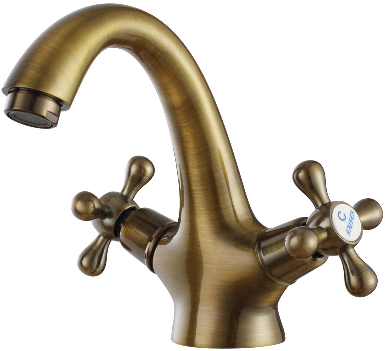 Смеситель для раковины KAISER Carlson Style арт.44311-1 Bronze G