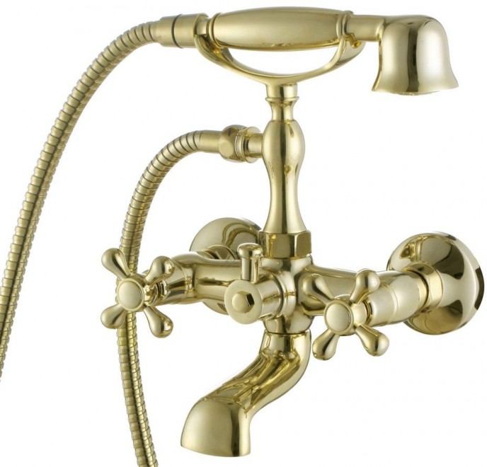 Смеситель для ванны KAISER Carlson Style арт.44223-3 Gold