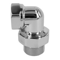 Американка угловая 1/2" хром-латунь
